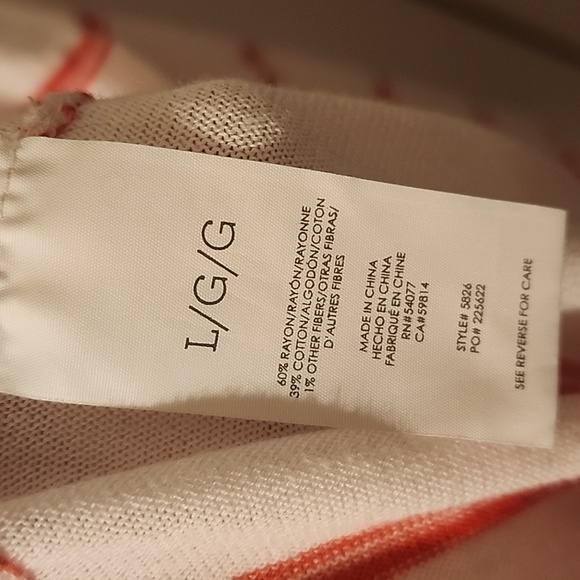 cabi Stroll Cardigan Style 5826 - Size Large - EUC - Orange White Duster - Picture 6 of 14